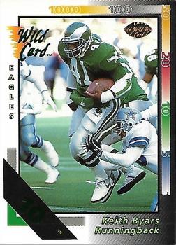 1992 Wild Card - 10 Stripe #12 Keith Byars Front