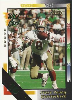 1992 Wild Card - 10 Stripe #98 Steve Young Front
