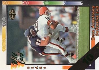 1992 Wild Card - 10 Stripe #140 Trace Armstrong Front