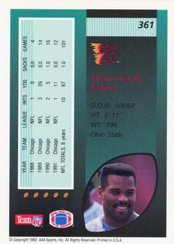 1992 Wild Card - 10 Stripe #361 Shaun Gayle Back