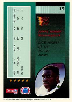 1992 Wild Card - 100 Stripe #16 James Joseph Back