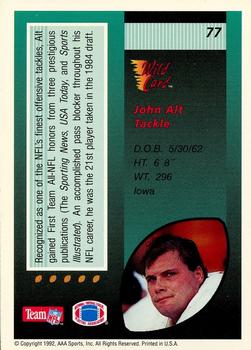 1992 Wild Card - 100 Stripe #77 John Alt Back