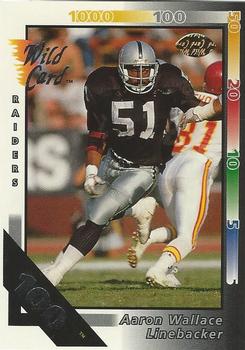 1992 Wild Card - 100 Stripe #309 Aaron Wallace Front