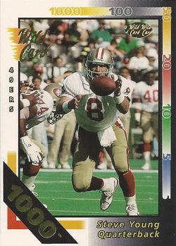 1992 Wild Card - 1000 Stripe #98 Steve Young Front