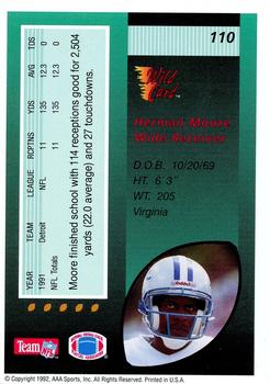 1992 Wild Card - 1000 Stripe #110 Herman Moore Back