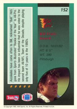 1992 Wild Card - 1000 Stripe #152 Bill Fralic Back
