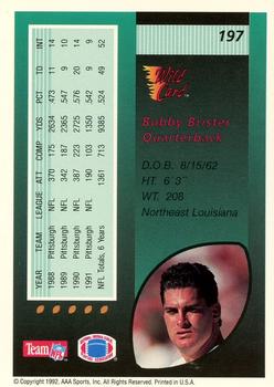 1992 Wild Card - 1000 Stripe #197 Bubby Brister Back