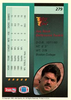 1992 Wild Card - 1000 Stripe #279 Joe Nash Back