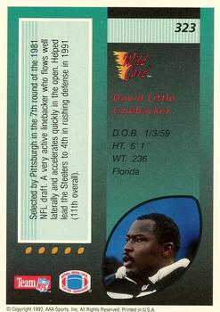 1992 Wild Card - 1000 Stripe #323 David Little Back