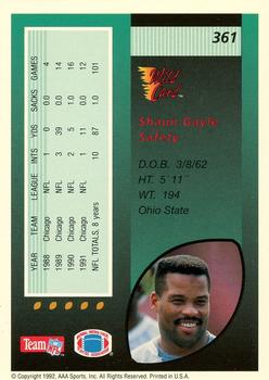 1992 Wild Card - 1000 Stripe #361 Shaun Gayle Back