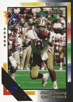1992 Wild Card - 5 Stripe #98 Steve Young Front
