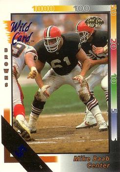 1992 Wild Card - 5 Stripe #170 Mike Baab Front