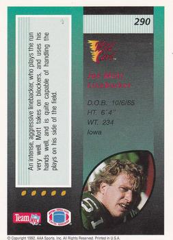 1992 Wild Card - 5 Stripe #290 Joe Mott Back