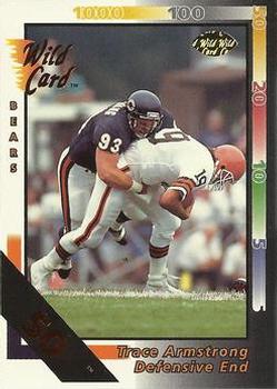 1992 Wild Card - 50 Stripe #140 Trace Armstrong Front