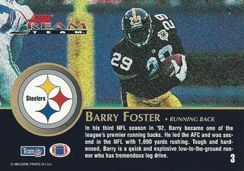 1993 Score - Dream Team #3 Barry Foster Back