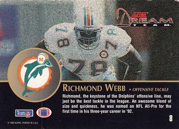 1993 Score - Dream Team #8 Richmond Webb Back