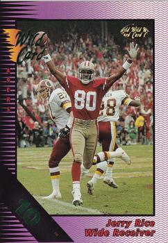 1992 Wild Card - Field Force 10 Stripe #30 Jerry Rice Front
