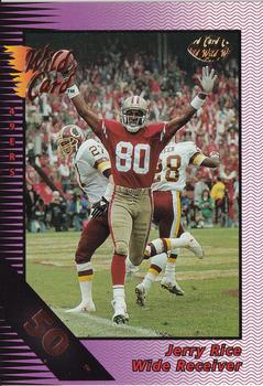1992 Wild Card - Field Force 50 Stripe #30 Jerry Rice Front