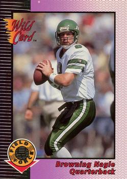 1992 Wild Card - Field Force Silver #16 Browning Nagle Front