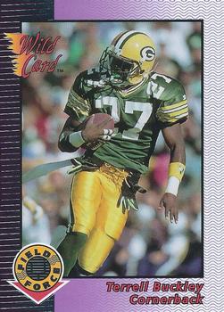 1992 Wild Card - Field Force Silver #17 Terrell Buckley Front