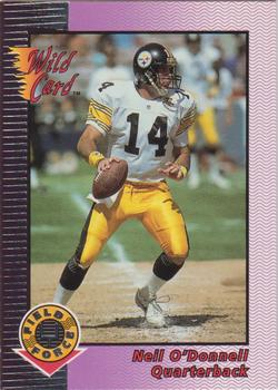 1992 Wild Card - Field Force Silver #27 Neil O'Donnell Front