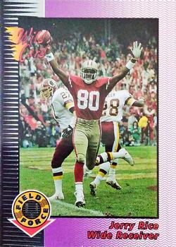 1992 Wild Card - Field Force Silver #30 Jerry Rice Front