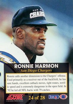 1993 Score - The Franchise #24 Ronnie Harmon Back