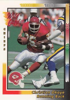 1992 Wild Card - NFL Prototypes #P-11 Christian Okoye Front