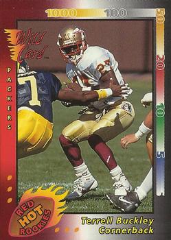 1992 Wild Card - Red Hot Rookies #5 Terrell Buckley Front