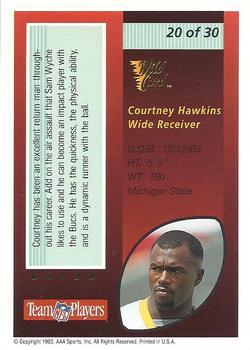 1992 Wild Card - Red Hot Rookies #20 Courtney Hawkins Back
