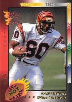 1992 Wild Card - Red Hot Rookies Gold #26 Carl Pickens Front