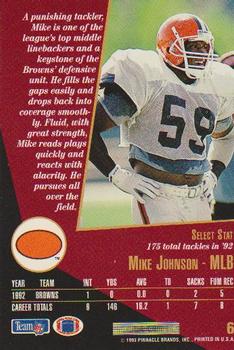 1993 Select #6 Mike Johnson Back