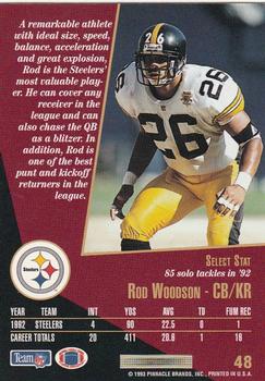1993 Select #48 Rod Woodson Back