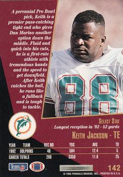 1993 Select #142 Keith Jackson Back
