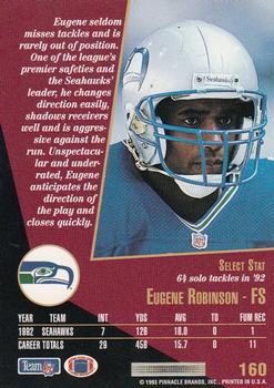 1993 Select #160 Eugene Robinson Back