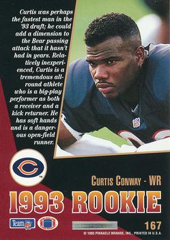 1993 Select #167 Curtis Conway Back