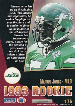 1993 Select #176 Marvin Jones Back