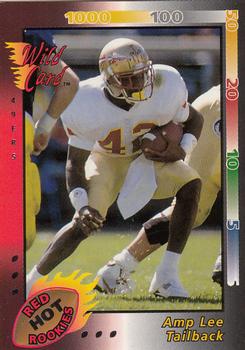 1992 Wild Card - Red Hot Rookies Silver #2 Amp Lee Front