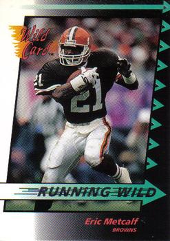 1992 Wild Card - Running Wild #23 Eric Metcalf Front
