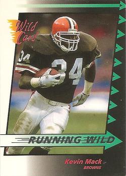 1992 Wild Card - Running Wild #22 Kevin Mack Front