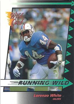 1992 Wild Card - Running Wild #37 Lorenzo White Front