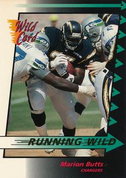 1992 Wild Card - Running Wild Gold #7 Marion Butts Front
