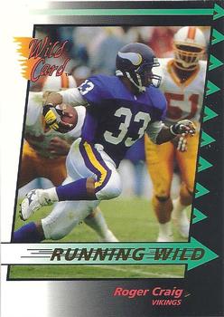 1992 Wild Card - Running Wild Gold #11 Roger Craig Front