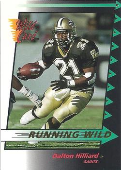 1992 Wild Card - Running Wild Gold #19 Dalton Hilliard Front