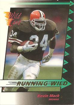 1992 Wild Card - Running Wild Gold #22 Kevin Mack Front