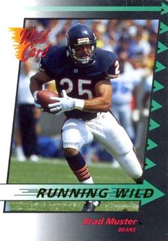 1992 Wild Card - Running Wild Gold #24 Brad Muster Front