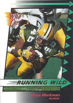 1992 Wild Card - Running Wild Gold #40 Vince Workman Front
