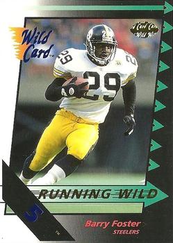 1992 Wild Card - Running Wild Gold 5 Stripe #13 Barry Foster Front