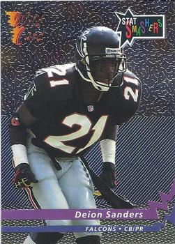 1992 Wild Card - Stat Smashers #SS-14 Deion Sanders Front
