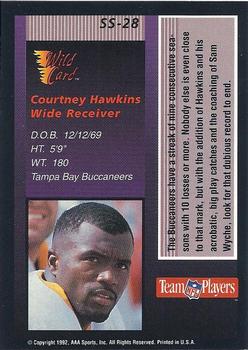 1992 Wild Card - Stat Smashers #SS-28 Courtney Hawkins Back